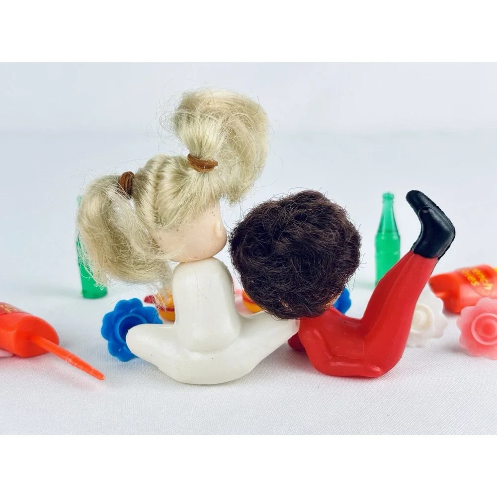 Vintage Wilton Cake Toppers Figure 1960s Birthday Hong Kong Groovy girls